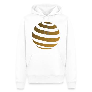 3d Kreis Kugel - Männer Premium Bio Hoodie - Weiß - Vorne - Nico (187cm)