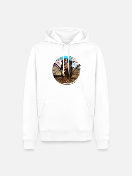 Bernese mountain dog - Men’s Premium Organic Hoodie - white