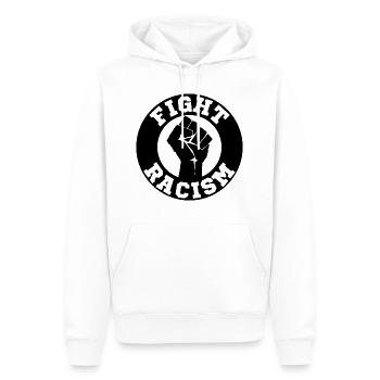 Fight racism Geschenk Toleranz Menschenrechte - Männer Premium Bio Hoodie - Weiß - Vorne - Nico (187cm)