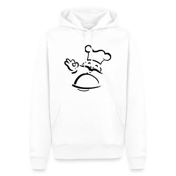 Chef Kitchen Saying Food Profession Gift Cooking - Men’s Premium Organic Hoodie - white - Front - Nico (187cm)