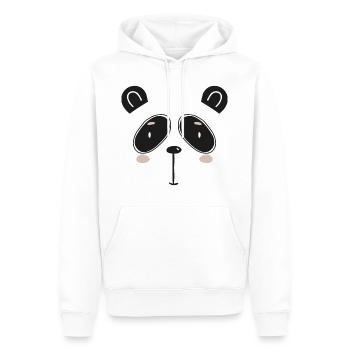 Niedliche Tiergesichter für Kinder Panda Geschenk - Männer Premium Bio Hoodie - Weiß - Vorne - Nico (187cm)