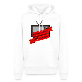 Rundfunk Gebühren in Deutschland abschaffen - Männer Premium Bio Hoodie - Weiß - Vorne - Nico (187cm)