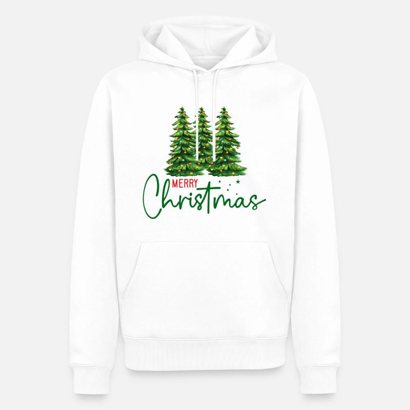 Joyeux Noël - Sweat à capuche Premium bio Homme - blanc