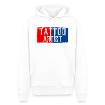 Tattoo Artist Tätowierer Inked Tattoo studio - Männer Premium Bio Hoodie - Weiß - Vorne - Nico (187cm)