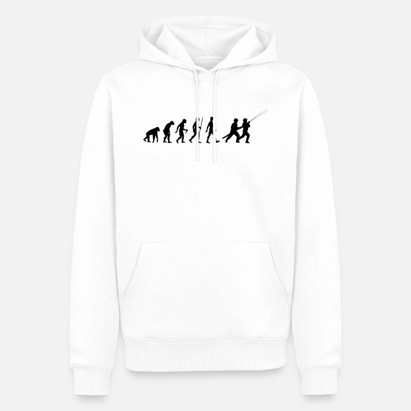Sapeurs-pompiers Evolution - Sweat à capuche Premium bio Homme - blanc