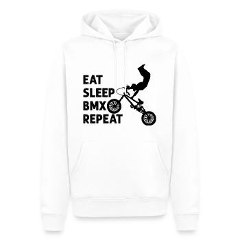 BMX Bike Gift Father and Son - Men’s Premium Organic Hoodie - white - Front - Nico (187cm)