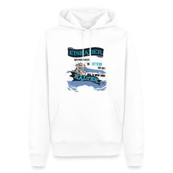 Eisbader Frieren nicht, Winterbader - Männer Premium Bio Hoodie - Weiß - Vorne - Nico (187cm)