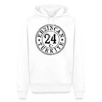 Erzincan 24 Vintage - Männer Premium Bio Hoodie - Weiß - Vorne - Nico (187cm)