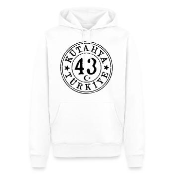 Kütahya 43 Vintage - Men’s Premium Organic Hoodie - white - Front - Nico (187cm)