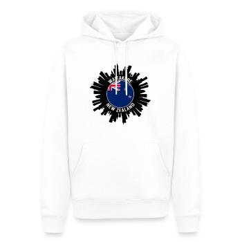 Waitakere Skyline Neuseeland Flagge Reise-Souvenir - Männer Premium Bio Hoodie - Weiß - Vorne - Nico (187cm)