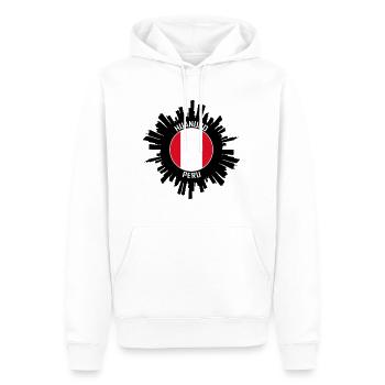 Huanuco Skyline Peru Flagge Reise-Souvenir - Männer Premium Bio Hoodie - Weiß - Vorne - Nico (187cm)