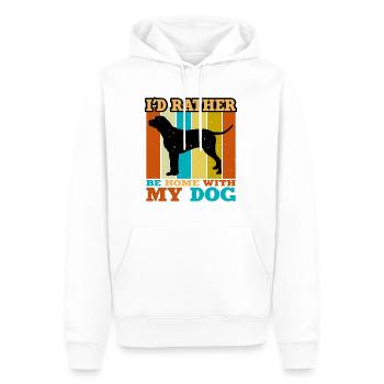Grand Anglo Français Tricolore Hundesilhouette - Männer Premium Bio Hoodie - Weiß - Vorne - Nico (187cm)