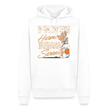Ikebana Serenity Japanisches Hobby Liebe Kultur - Männer Premium Bio Hoodie - Weiß - Vorne - Nico (187cm)