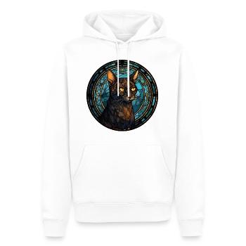 Asiatische Katzenrasse Aquarellglas - Männer Premium Bio Hoodie - Weiß - Vorne - Nico (187cm)