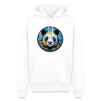 Panda Buntes Aquarell Tier Haustier Illustration - Männer Premium Bio Hoodie - Weiß - Vorne - Nico (187cm)