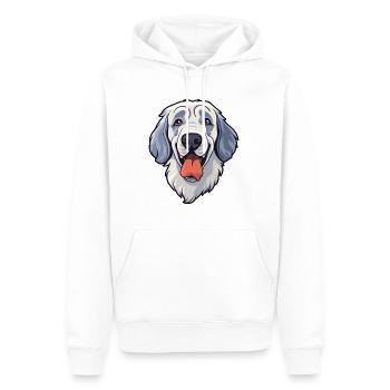 Aryan Molossus Dog Breed Cartoon Kawaii Illustrati - Sweat à capuche Premium bio Homme - blanc - Devant - Nico (187cm)