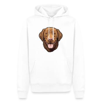 Chesapeake Bay Retriever Hund Rasse Cartoon Kawaii - Männer Premium Bio Hoodie - Weiß - Vorne - Nico (187cm)