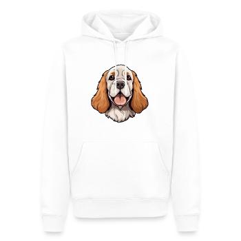 Clumber Spaniel Hund Rasse Cartoon Kawaii Illustrat - Männer Premium Bio Hoodie - Weiß - Vorne - Nico (187cm)