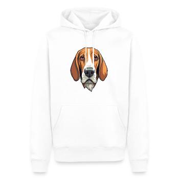 Estnischer Jagdhund Rasse Cartoon Kawaii Illustrati - Männer Premium Bio Hoodie - Weiß - Vorne - Nico (187cm)