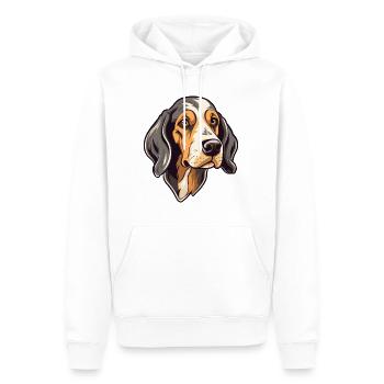 Polnische Jagdhunderasse Karikatur Kawaii Illustrati - Männer Premium Bio Hoodie - Weiß - Vorne - Nico (187cm)