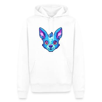 Blue Heeler chien race Cartoon Kawaii Illustration - Sweat à capuche Premium bio Homme - blanc - Devant - Nico (187cm)