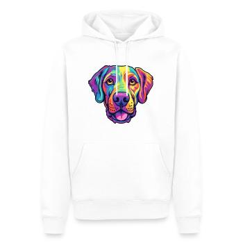 Gascon Saintongeois chien race Cartoon Kawaii Illus - Sweat à capuche Premium bio Homme - blanc - Devant - Nico (187cm)