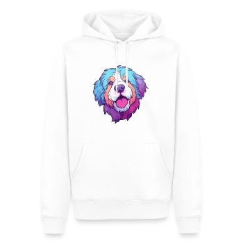 Himalaya-Schäferhund Hunderasse Karikatur Kawaii Illust - Männer Premium Bio Hoodie - Weiß - Vorne - Nico (187cm)