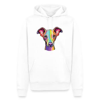 Lévrier italien chien race Cartoon Kawaii Illustr - Sweat à capuche Premium bio Homme - blanc - Devant - Nico (187cm)
