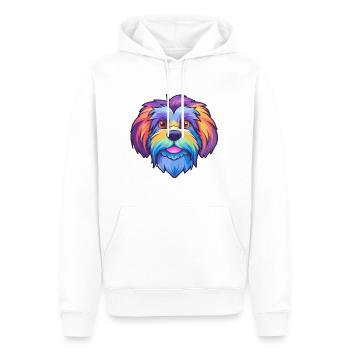 Lowchen Kleiner Löwe Hunderasse Cartoon Kawaii Illus - Männer Premium Bio Hoodie - Weiß - Vorne - Nico (187cm)