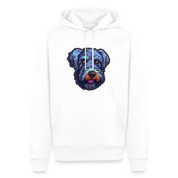 Kerry Blue Terrier Hunderasse Karikatur Kawaii Illust - Männer Premium Bio Hoodie - Weiß - Vorne - Nico (187cm)