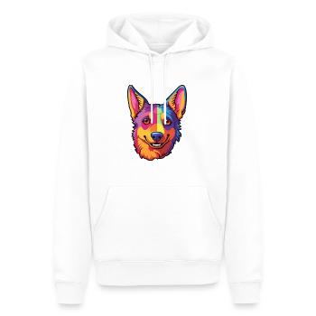 Lancashire Heeler chien race dessin animé Kawaii Illustr - Sweat à capuche Premium bio Homme - blanc - Devant - Nico (187cm)