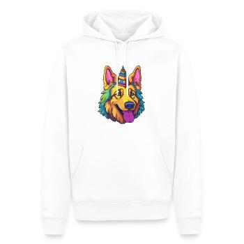 Roi Berger Chien Race Cartoon Kawaii Illustratio - Sweat à capuche Premium bio Homme - blanc - Devant - Nico (187cm)