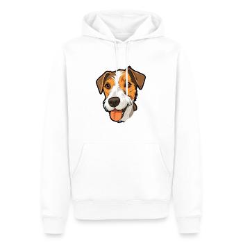 Parson Russell Terrier Hunderasse Cartoon Kawaii Il - Männer Premium Bio Hoodie - Weiß - Vorne - Nico (187cm)