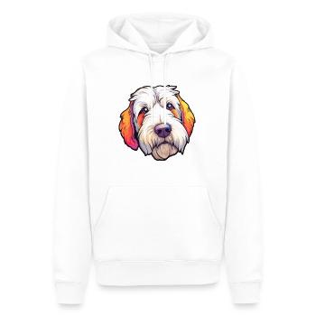 Sealyham Terrier Dog Breed Cartoon Kawaii Illustra - Men’s Premium Organic Hoodie - white - Front - Nico (187cm)