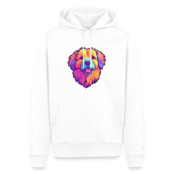 Chien de berger des Pyrénées race de chien Cartoon Kawaii Illustr - Sweat à capuche Premium bio Homme - blanc - Devant - Nico (187cm)