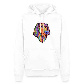 Uruguayische Cimarron-Hunderasse Cartoon Kawaii Illust - Männer Premium Bio Hoodie - Weiß - Vorne - Nico (187cm)