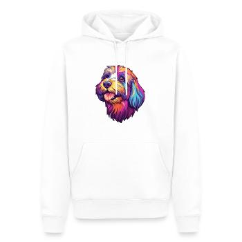 Tibet Terrier Hunderasse Cartoon Kawaii Illustrat - Männer Premium Bio Hoodie - Weiß - Vorne - Nico (187cm)