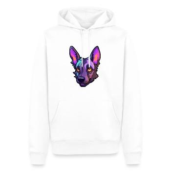 Berger Hollandais Chien Race Cartoon Kawaii Illustrati - Sweat à capuche Premium bio Homme - blanc - Devant - Nico (187cm)