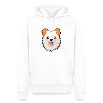 Spielzeug Deutscher Spitz Hunderasse Karikatur Kawaii Illustra - Männer Premium Bio Hoodie - Weiß - Vorne - Nico (187cm)