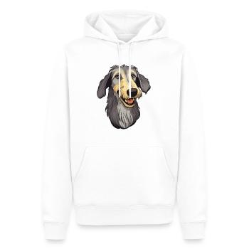 Scottish Deerhound Hunderasse Cartoon Kawaii Illust - Männer Premium Bio Hoodie - Weiß - Vorne - Nico (187cm)