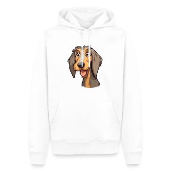 Schweizer Laufhund Race De Chien Cartoon Kawaii Illust - Sweat à capuche Premium bio Homme - blanc - Devant - Nico (187cm)