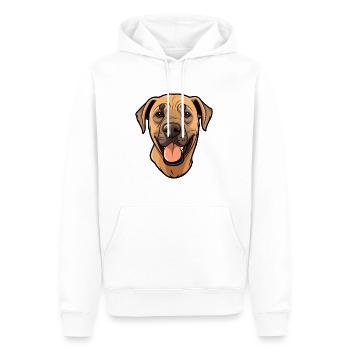 Black Mouth Cur Dog Breed Cartoon Kawaii Illustrat - Men’s Premium Organic Hoodie - white - Front - Nico (187cm)