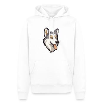 Tschechoslowakischer Wolfshund Hunderasse Cartoon Kawaii Illu - Männer Premium Bio Hoodie - Weiß - Vorne - Nico (187cm)