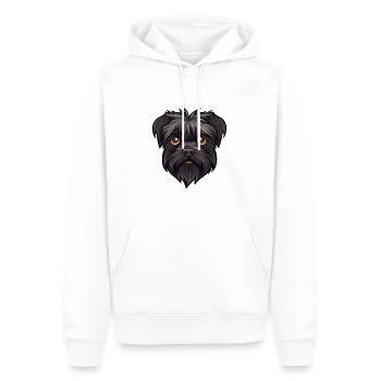 Affenpinscher Race de chien Cartoon Kawaii Illustratio - Sweat à capuche Premium bio Homme - blanc - Devant - Nico (187cm)