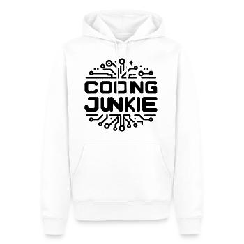 Accro au codage 13 - Sweat à capuche Premium bio Homme - blanc - Devant - Nico (187cm)