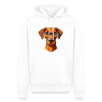 Rhodesian Ridgeback chien race aquarelle dessin animé K - Sweat à capuche Premium bio Homme - blanc - Devant - Nico (187cm)