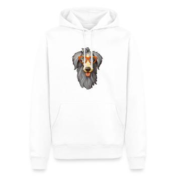Scottish Deerhound Hunderasse Aquarell Karikatur Ka - Männer Premium Bio Hoodie - Weiß - Vorne - Nico (187cm)