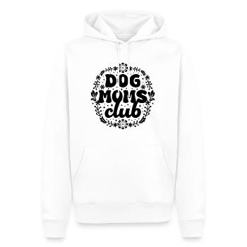 Dog moms club - Sweat à capuche Premium bio Homme - blanc - Devant - Nico (187cm)