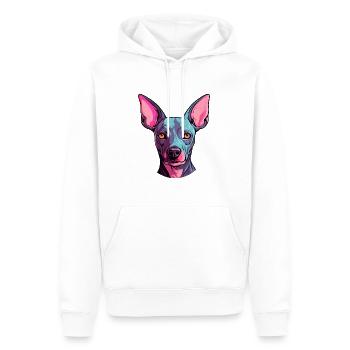American Hairless Terrier Hunderasse Aquarell Auto - Männer Premium Bio Hoodie - Weiß - Vorne - Nico (187cm)