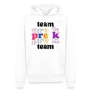 Pre-K Team - Pre Kindergarten Teacher - Men’s Premium Organic Hoodie - white - Front - Nico (187cm)